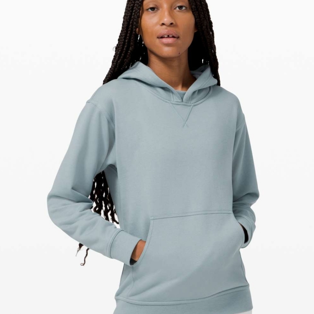 Lululemon All Yours Pull Over Hoodie In Blue Cast EUC
